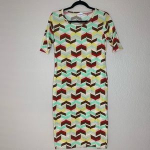 Chevron Print Julia Dress by Lularoe